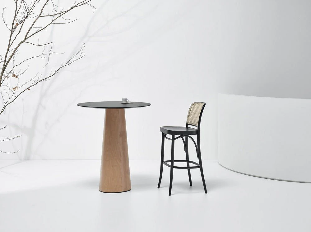 No. 811 Bentwood Stool by Ton - Cane Back - Image 11