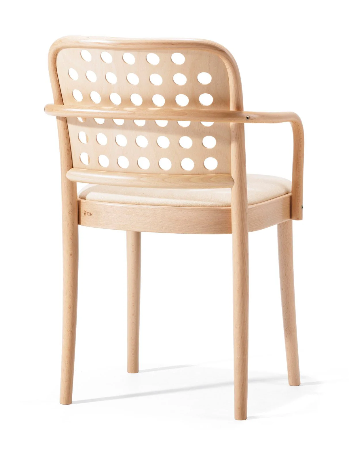 822 Bentwood Armchair/Upholstered Seat by Ton - Image 5