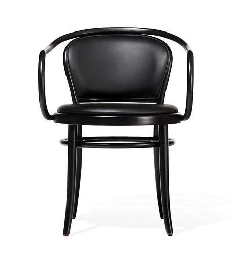 August Thonet No. 33 Bentwood Chair by Ton - Upholstered Seat and Back - Image 3