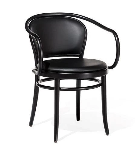 August Thonet No. 33 Bentwood Chair by Ton - Upholstered Seat and Back - Image 6