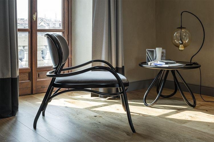 Coates Lehnstuhl Bentwood Upholstered Lounge Chair by GTV - Image 5