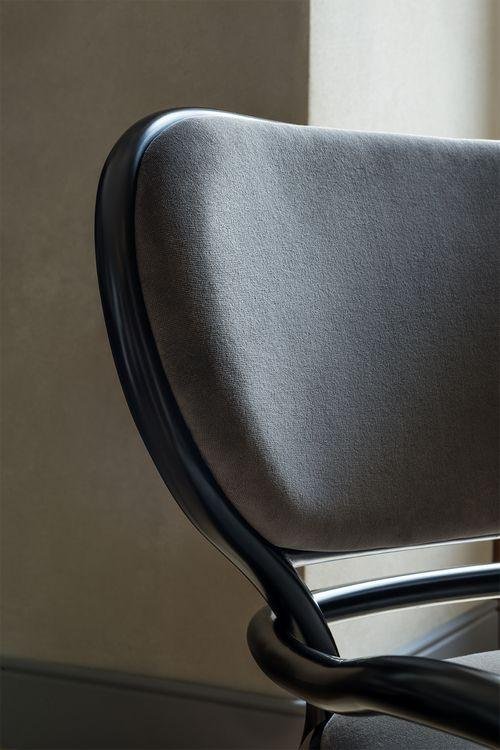 Coates Lehnstuhl Bentwood Upholstered Lounge Chair by GTV - Image 6