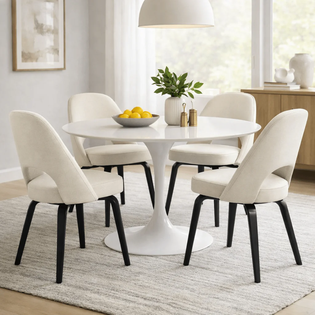 Eero Saarinen Executive Side Chair - Wood Base - Image 3