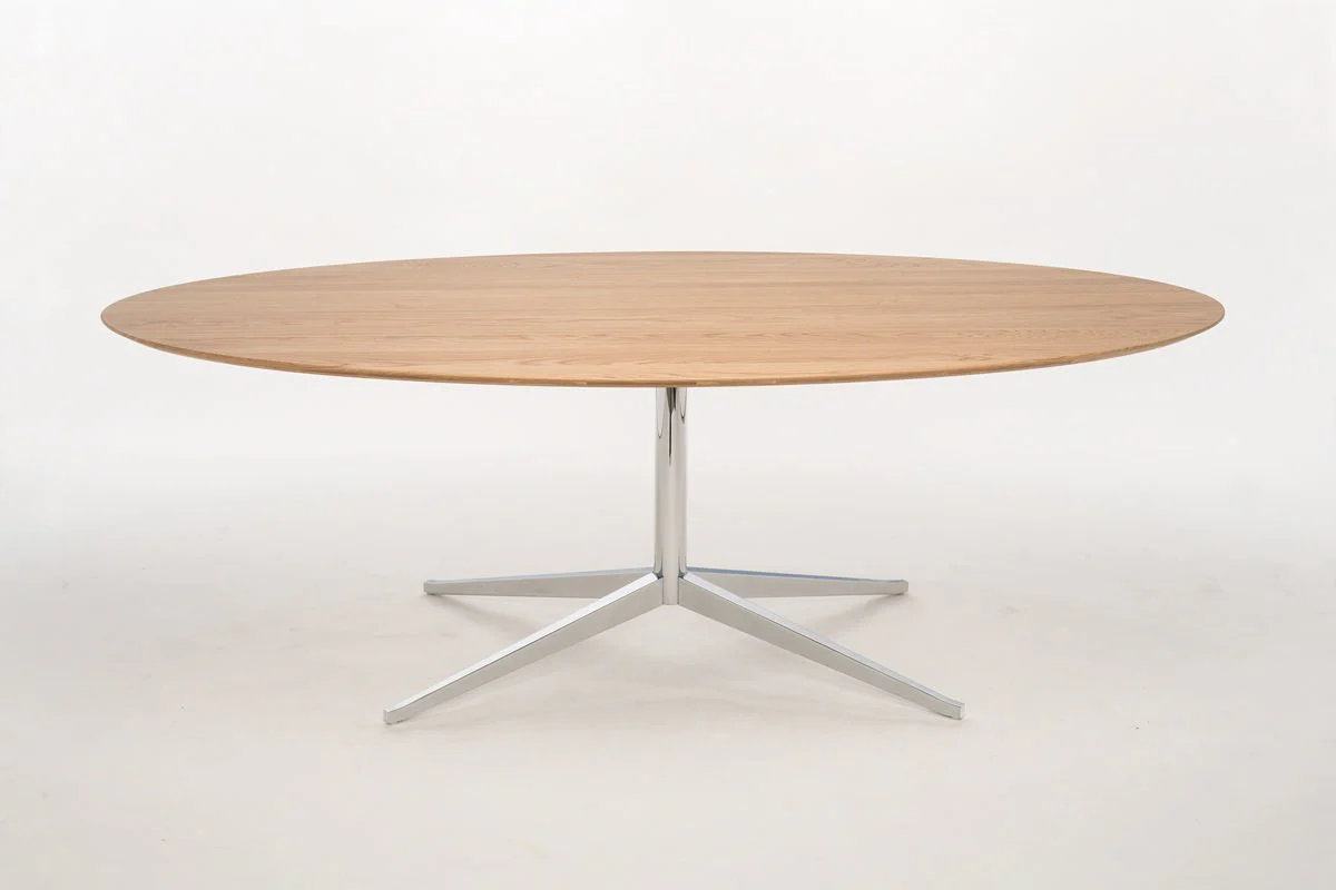 Florence Knoll 96 x 54" Oval Table Desk - Image 4