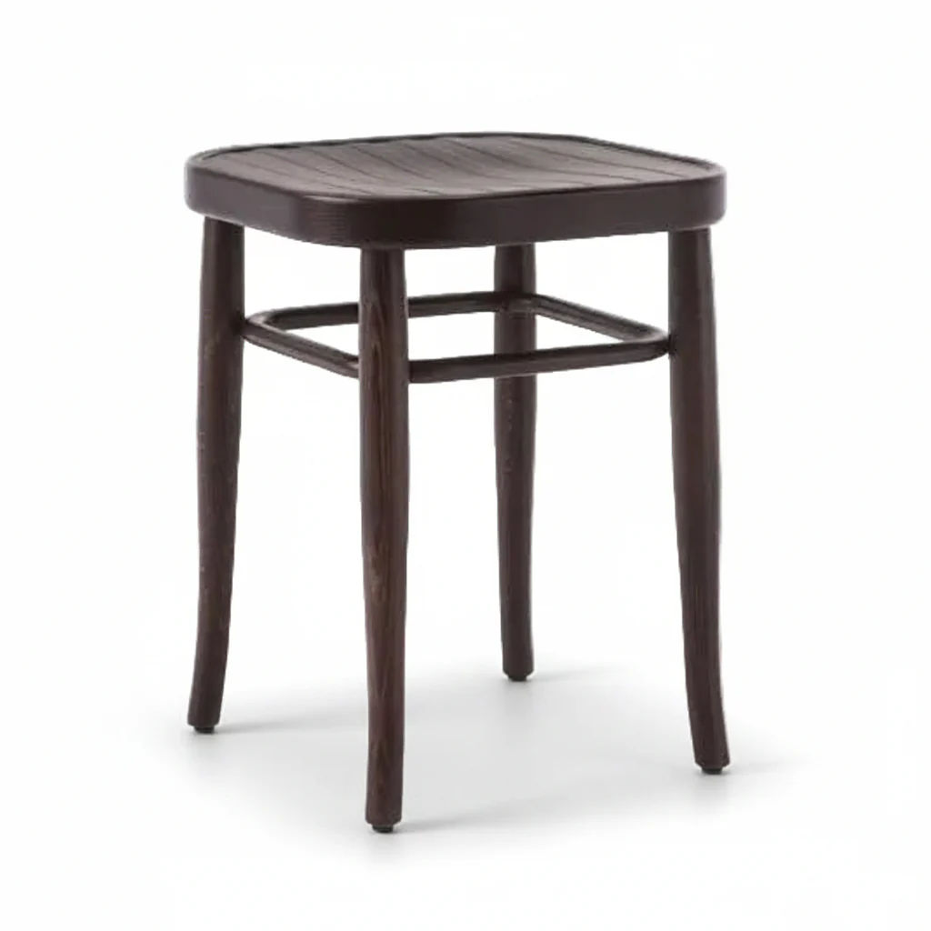 Gebruder Thonet Vienna 144 Bentwood Stool by GTV - Veneer