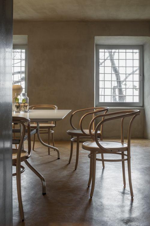 Gebruder Thonet Wiener Stuhl Bentwood Armchair with Perforated Veneer Seat by GTV - Image 4