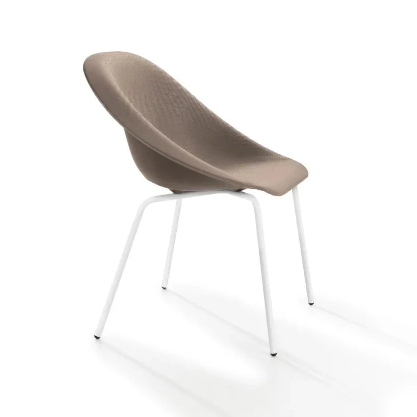 Hoop Side Chair / Metal Base / Upholstered Seat by Karim Rashid - Image 4