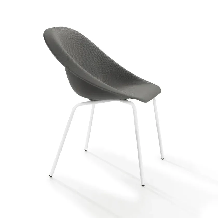 Hoop Side Chair / Metal Base / Upholstered Seat by Karim Rashid - Image 6