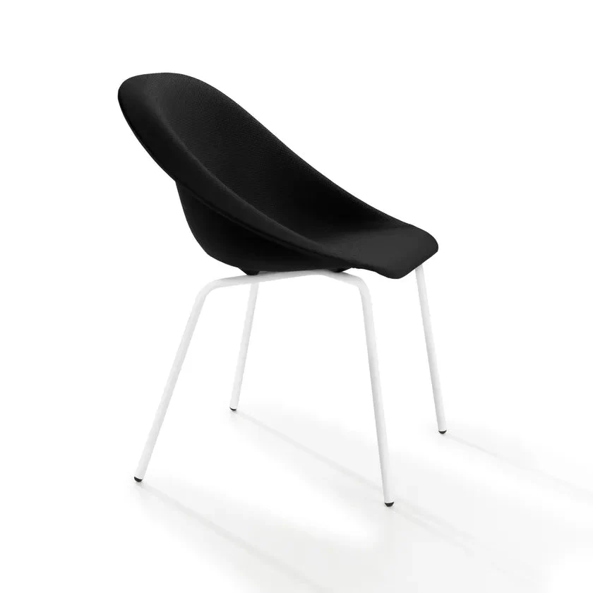 Hoop Side Chair / Metal Base / Upholstered Seat by Karim Rashid - Image 7