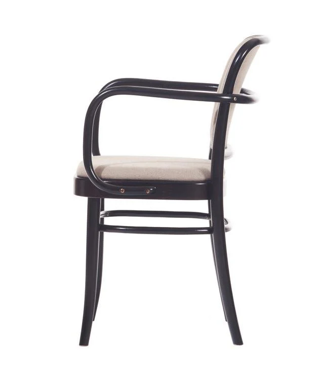 Josef Hoffmann No. 811 Bentwood Armchair by Ton - Upholstered Seat and Back - Image 5
