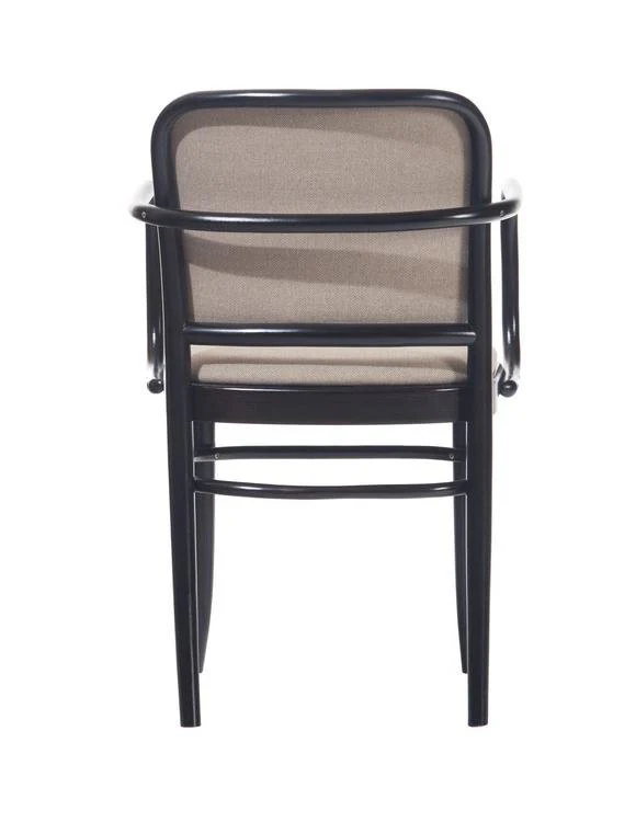 Josef Hoffmann No. 811 Bentwood Armchair by Ton - Upholstered Seat and Back - Image 7