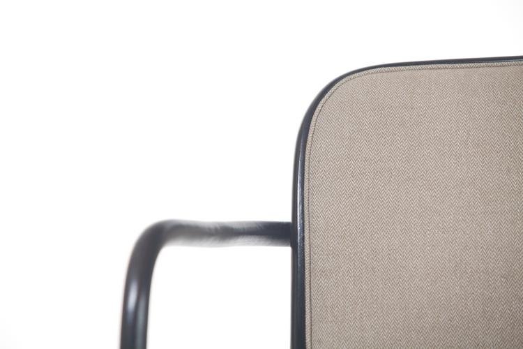 Josef Hoffmann No. 811 Bentwood Armchair by Ton - Upholstered Seat and Back - Image 8