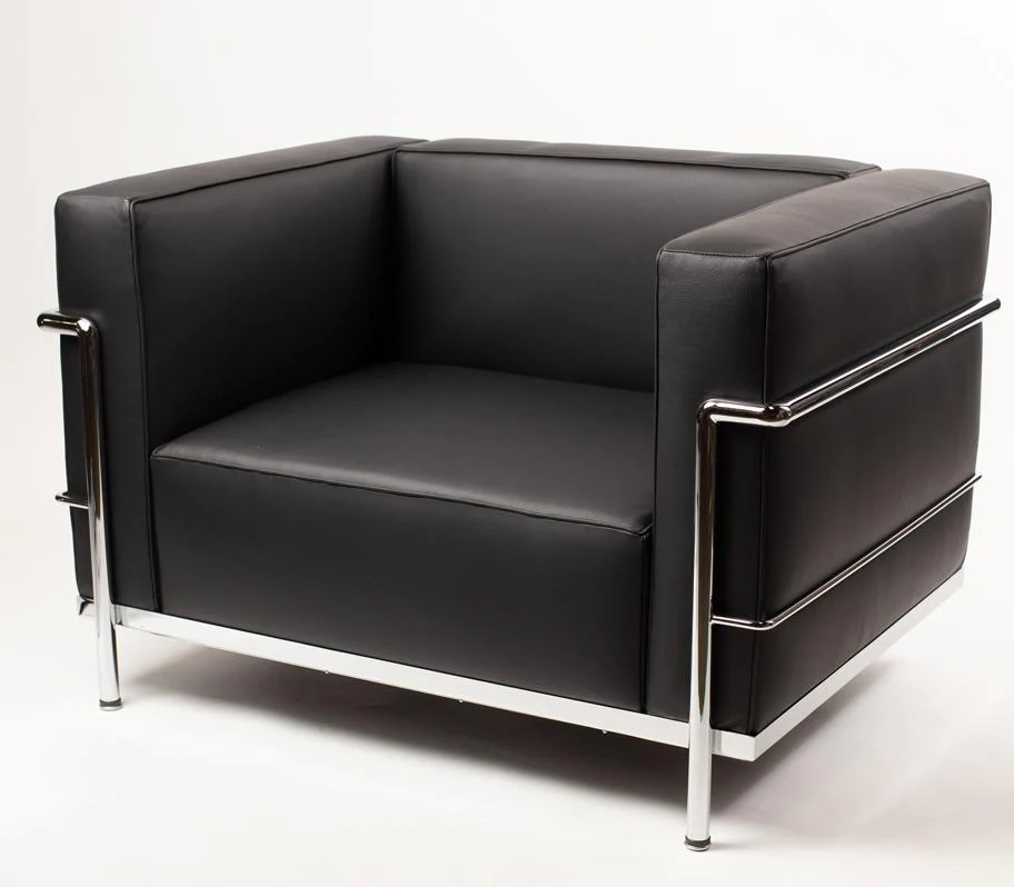 Le Corbusier Grand Confort Lounge Chair (LC3)- Standard Black Leather - Clearance - Image 10