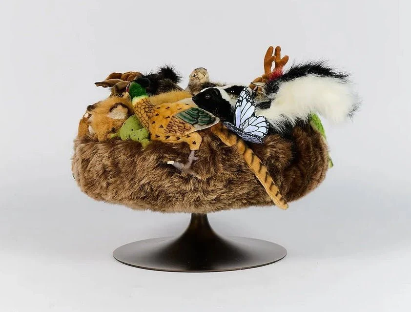 Let's Take a Walk in the Woods Pouf by AP Collection