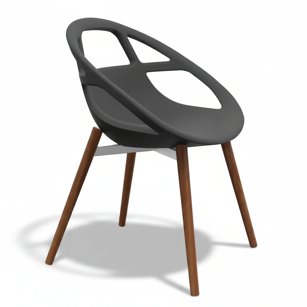Lola Steel Wood Chair by Casprini