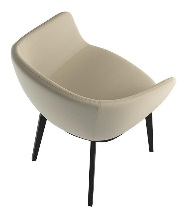 Lucrezia Armchair with 4 Leg Wood Base by BBB - Image 2