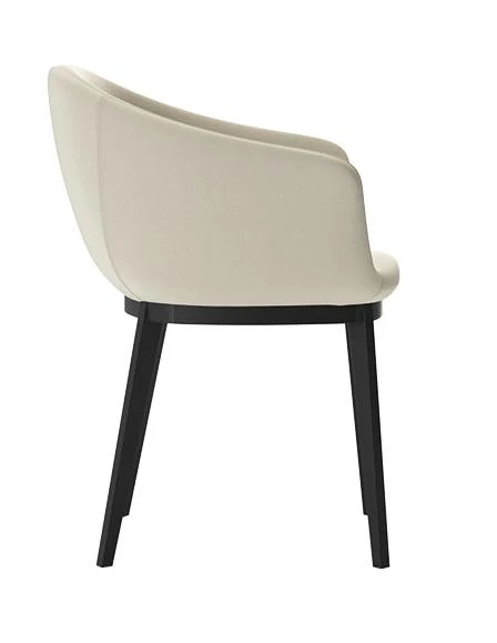 Lucrezia Armchair with 4 Leg Wood Base by BBB - Image 4