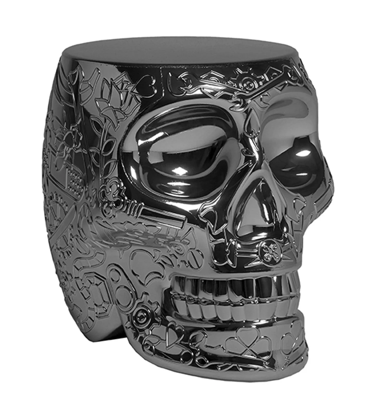 Mexico Stool and Side Table Metal Finish by Qeeboo - Image 7