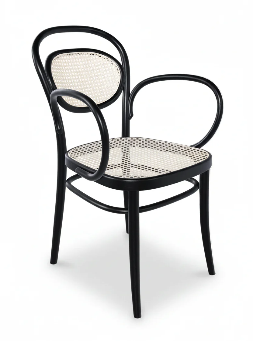 Michael Thonet No. 20 Bentwood Armchair by Ton (Cane Back)