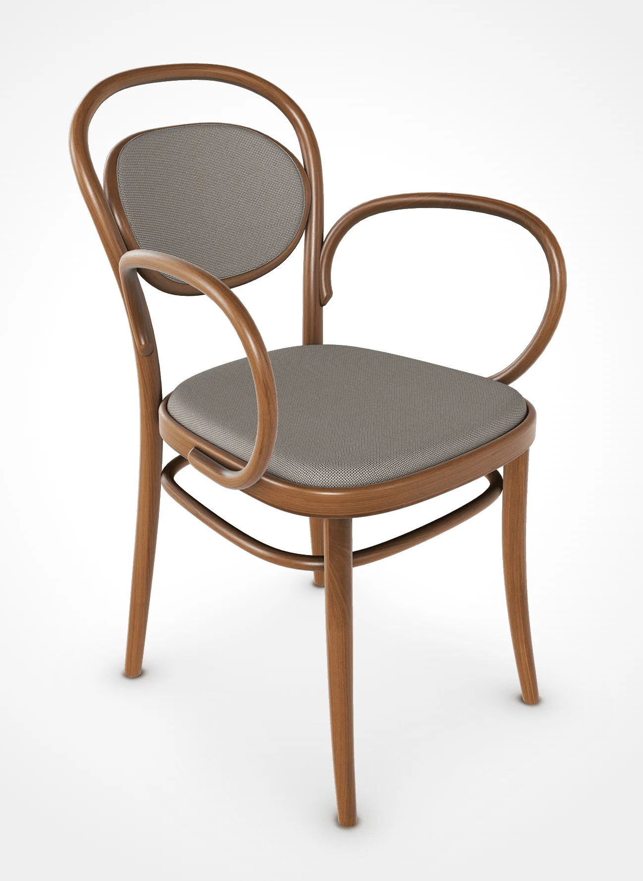 Michael Thonet No. 20 Bentwood Armchair by Ton (Cane Back) - Image 6