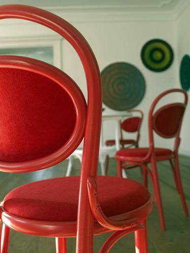 Michael Thonet No. 20 Bentwood Chair by Ton (Upholstered Seat and Back) - Image 10