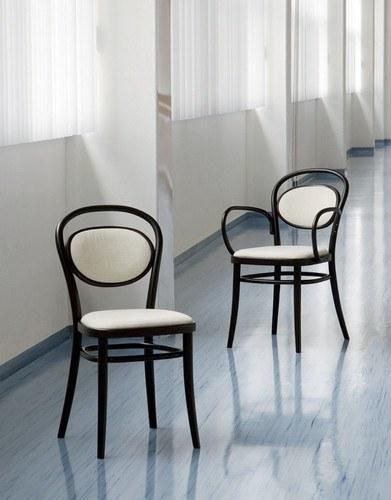 Michael Thonet No. 20 Bentwood Chair by Ton (Upholstered Seat and Back) - Image 12