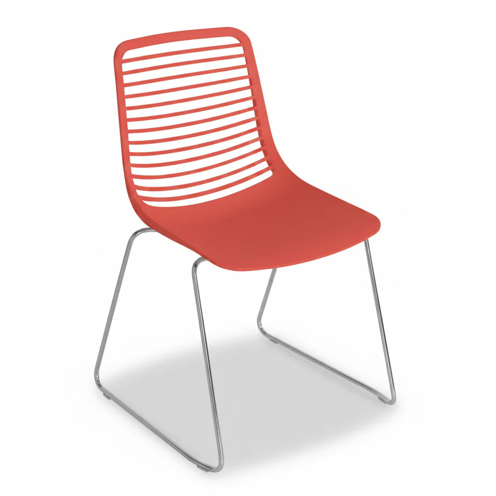 Mini Wire Stacking Sled Base Chair by Casprini