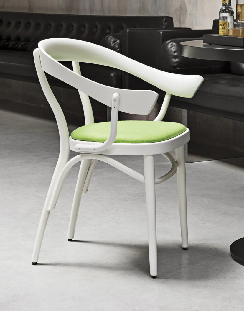 Nigel Coates Bistrotstuhl Bentwood Armchair (Upholstered) by GTV - Image 3