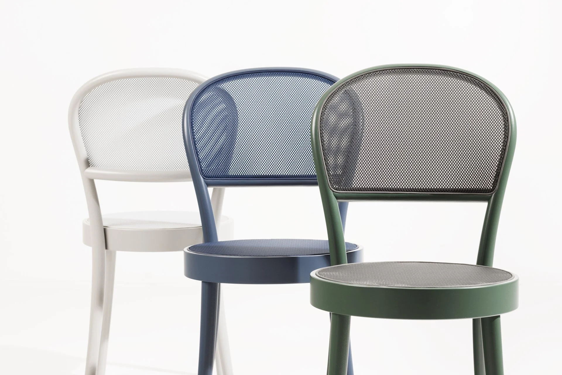 No. 314 Bentwood Chair (Cane or Mesh Seat and Back) by Ton - Image 9