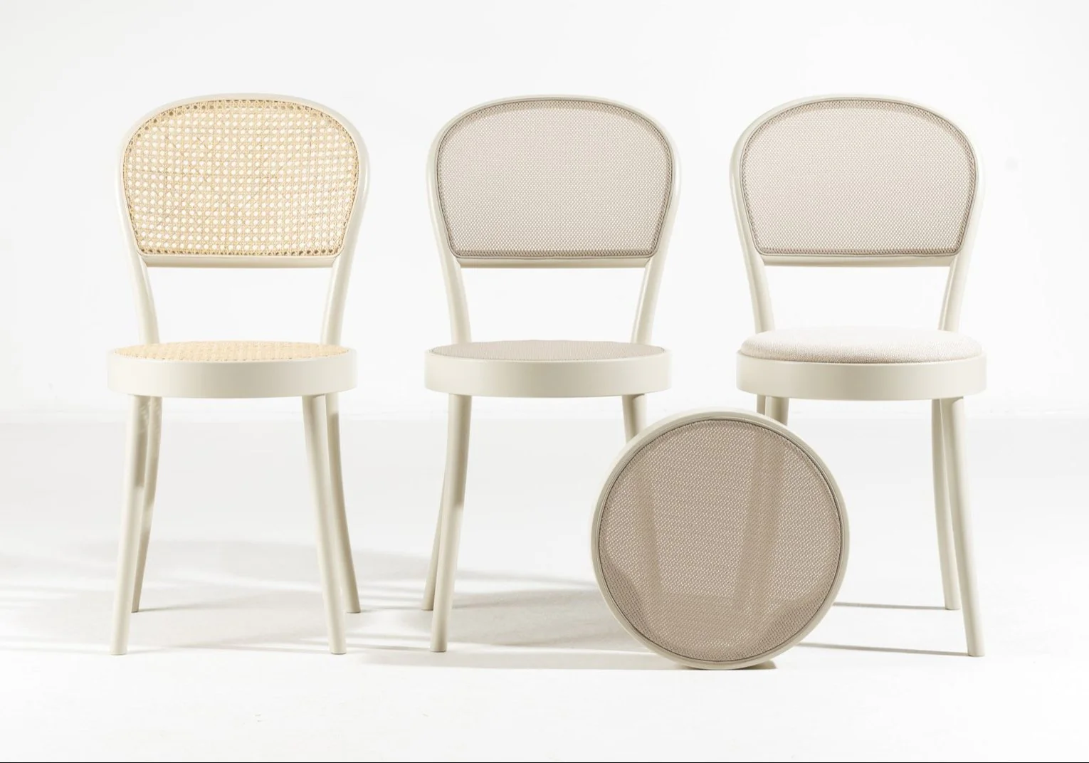 No. 314 Bentwood Chair (Upholstered Seat) by Ton - Image 3
