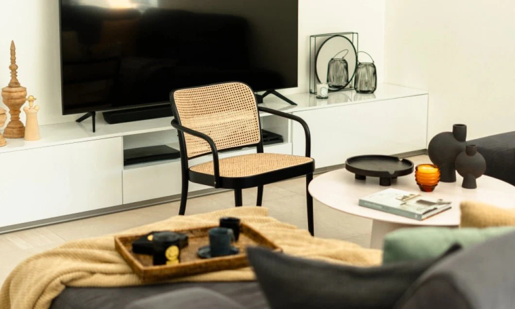 No. 811 Bentwood Lounge Armchair by Ton - Upholstered Seat and Back - Image 12