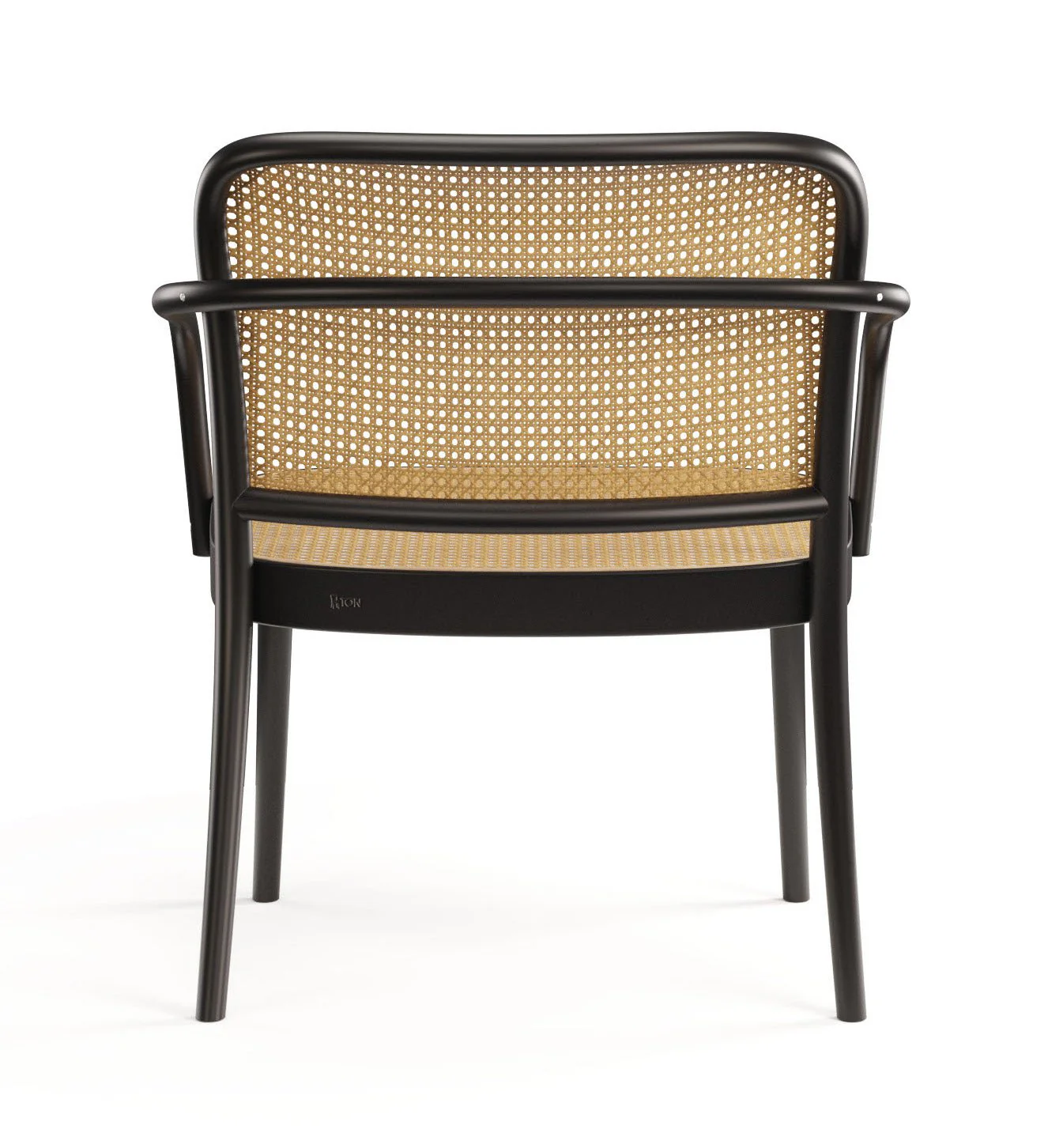 No. 811 Bentwood Lounge Armchair by Ton - Cane Seat and Back - Image 10