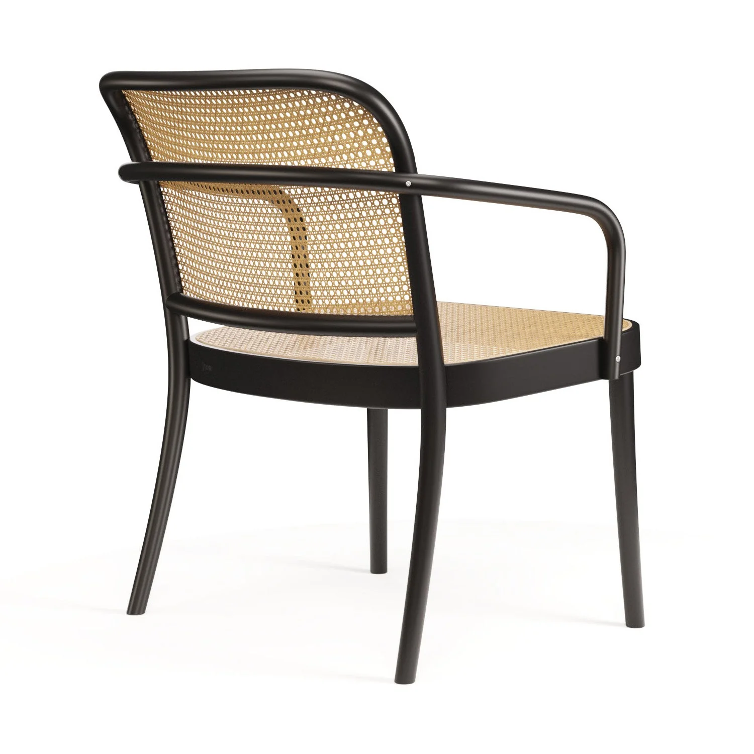 No. 811 Bentwood Lounge Armchair by Ton - Cane Seat and Back - Image 6