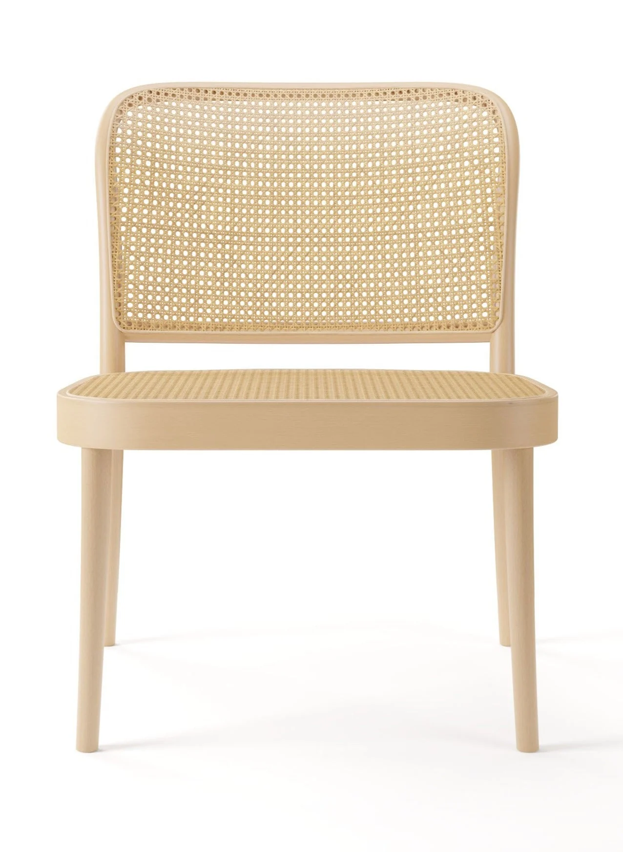 No. 811 Bentwood Lounge Chair by Ton - Cane Seat and Back - Image 3