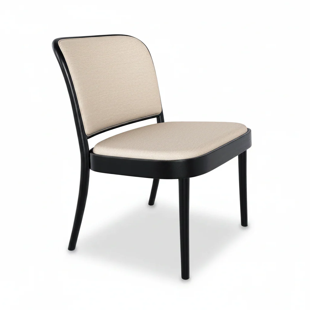 No. 811 Bentwood Lounge Chair by Ton - Upholstered Seat and Back