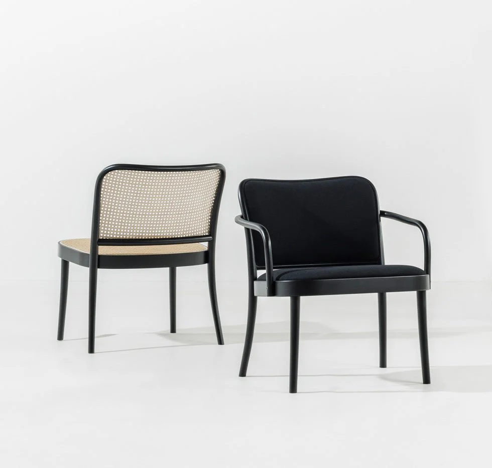 No. 811 Bentwood Lounge Chair by Ton - Upholstered Seat and Back - Image 16