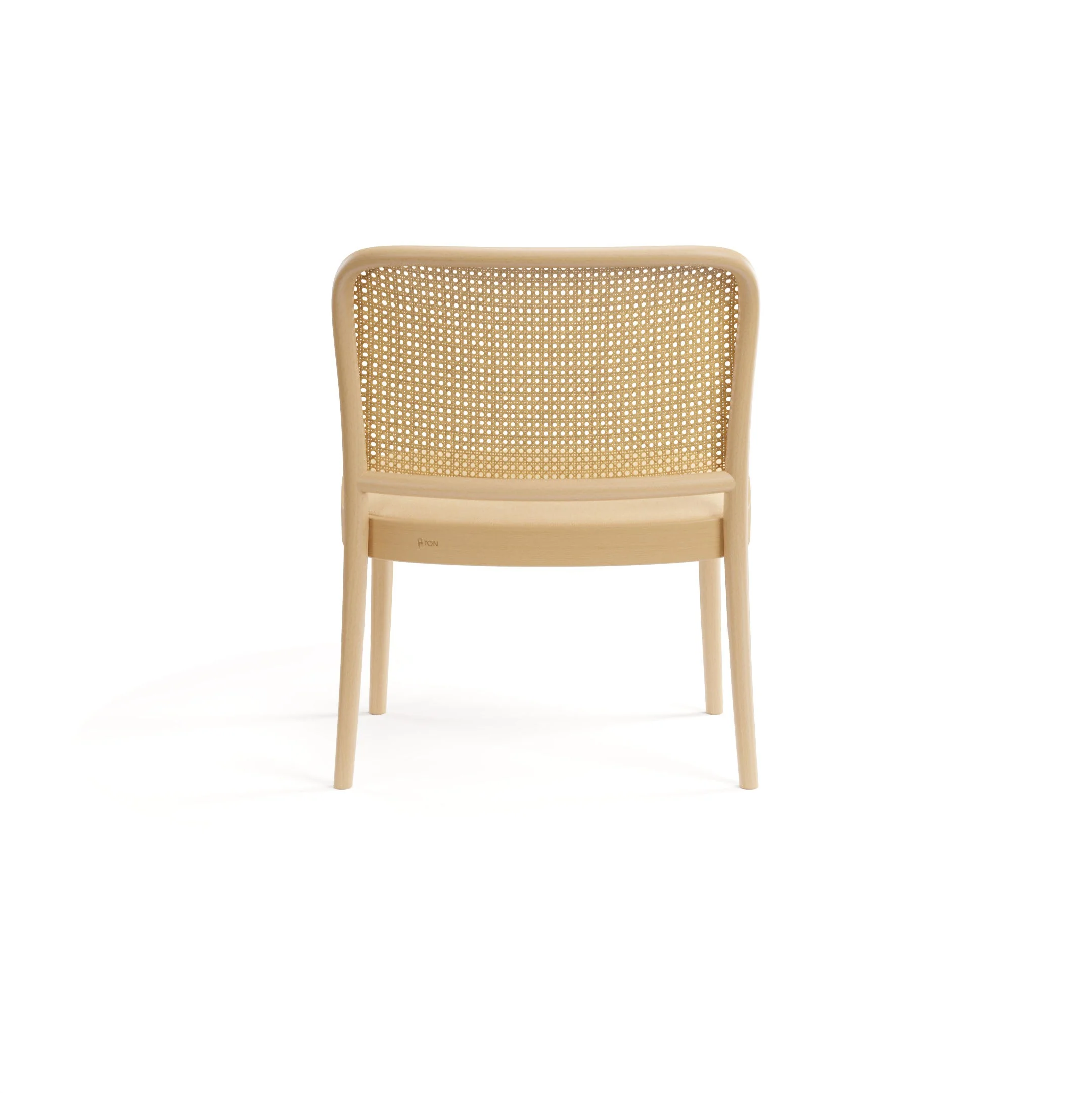 No. 811 Bentwood Lounge Chair by Ton - Upholstered Seat / Cane Back - Image 3
