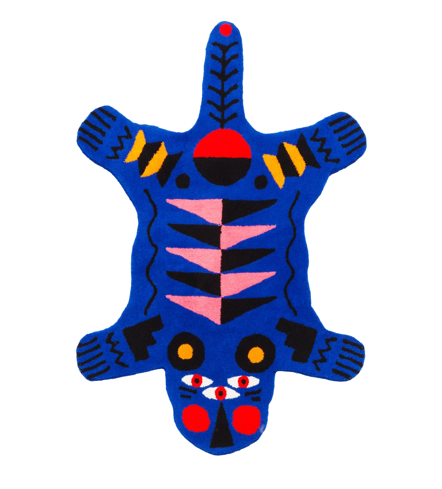Oggian Blue Panther Large Carpet by Qeeboo