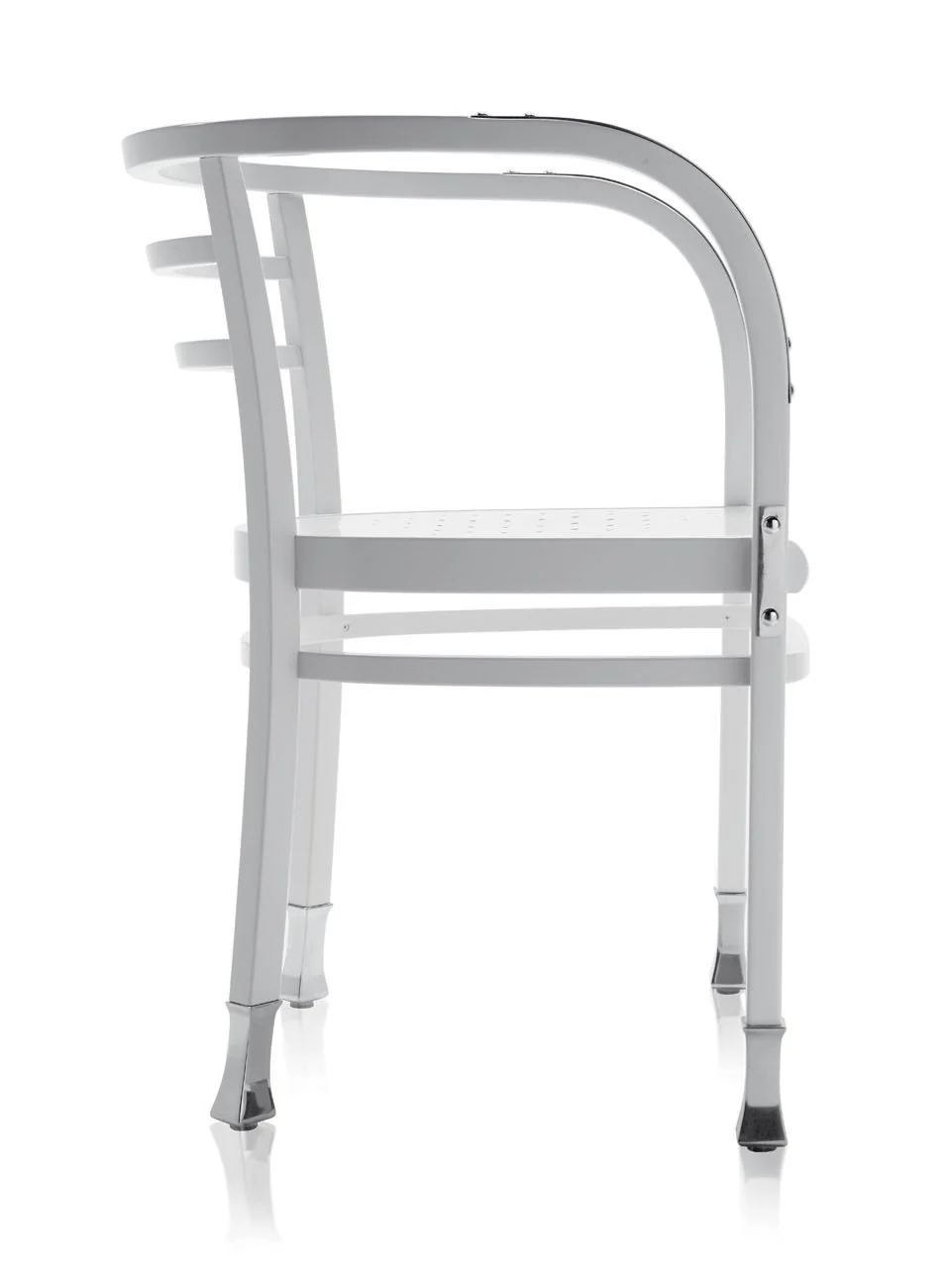 Otto Wagner Postsparkasse Bentwood Armchair with Aluminum by GTV - Image 12