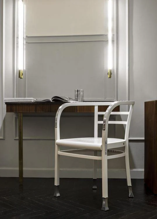 Otto Wagner Postsparkasse Bentwood Armchair with Aluminum by GTV - Image 4