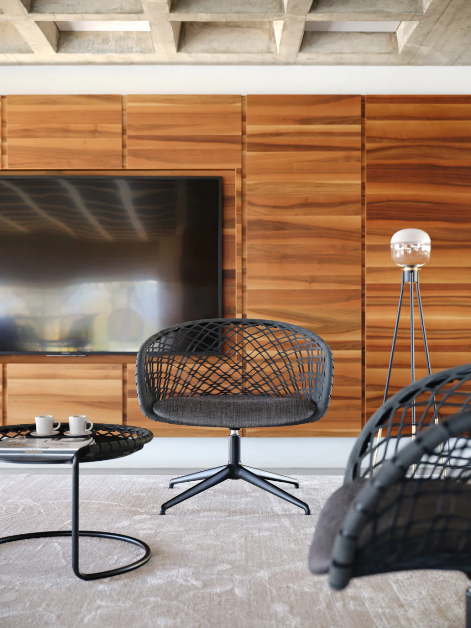 P47 AP GX TS_CU Swivel Lounge Chair by Midj - Image 3