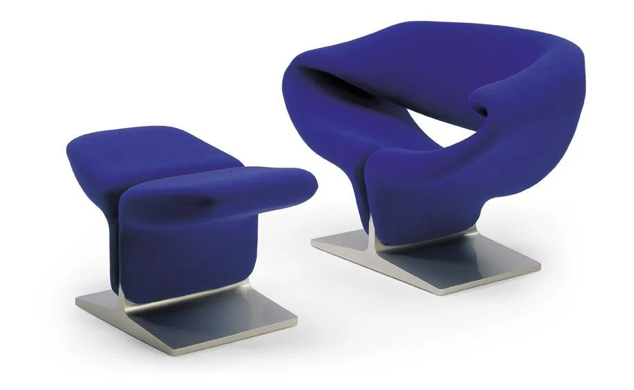 Pierre Paulin Ribbon Chair Footstool by Artifort - Image 2