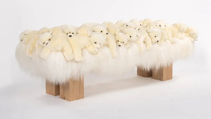 Polar Wood Bench by AP Collection