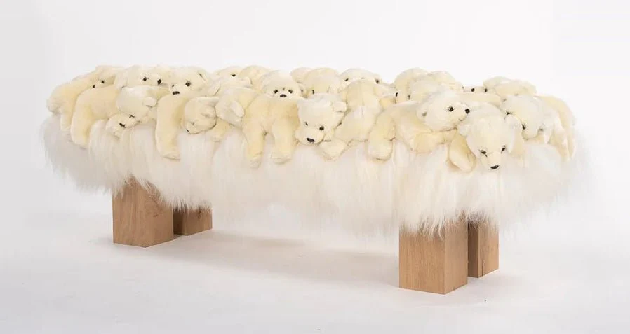 Polar Wood Bench by AP Collection - Image 2