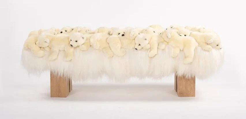 Polar Wood Bench by AP Collection - Image 3