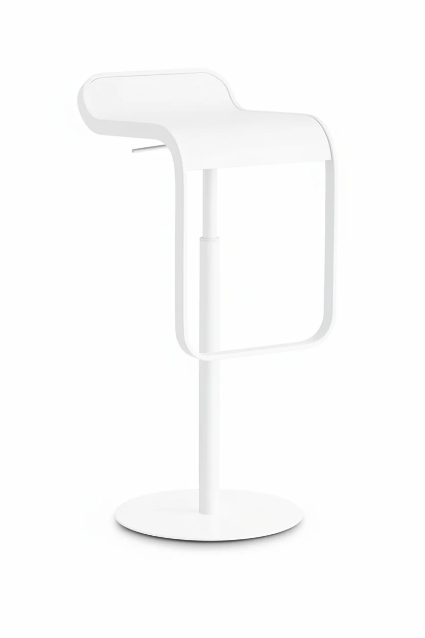 LEM Adjustable Height Powder Coated Gas Lift Stool by Lapalma