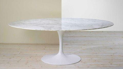 Eero Saarinen Tulip Table - Oval Dining 35 x 71 Inch - Image 2