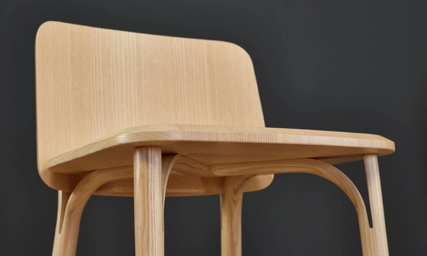 Split Bentwood Stool by Ton - Image 15