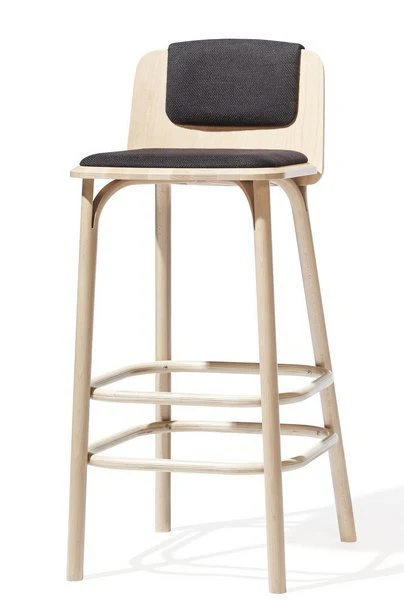 Split Bentwood Stool by Ton - Image 2