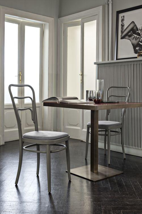 Gebruder Thonet Vienna 144 Bentwood Side Chair (Upholstered) by GTV - Image 4